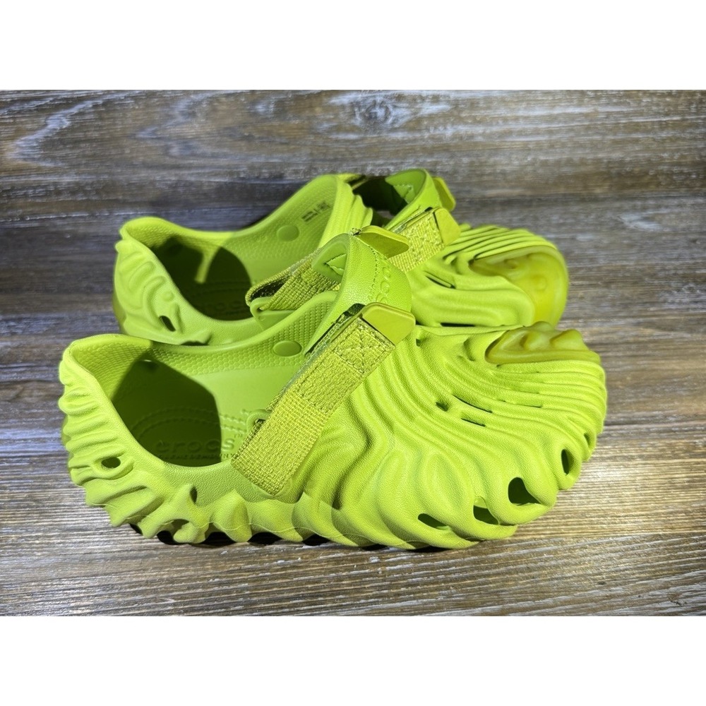 Crocs Pollex Clog by Salehe Bembury Crocodile Green Juniors Kids Size J3